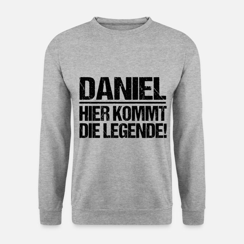 First name Daniel - Unisex Sweatshirt - salt & pepper
