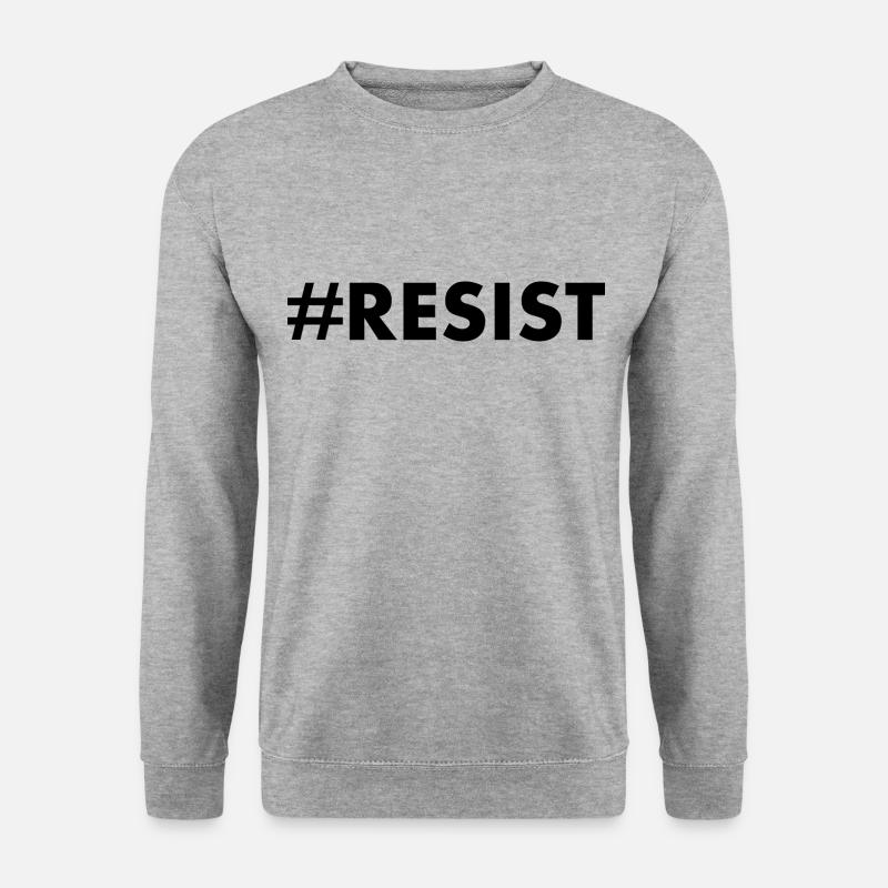 Resist - Unisex Pullover - Weißgrau meliert