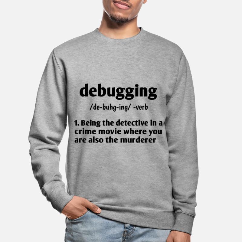 Debugging Noun Definition Coder Programmer Compute Unisex Pullover