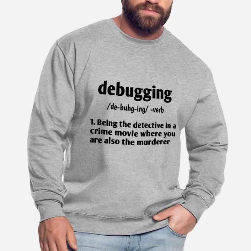 Debugging Noun Definition Coder Programmer Compute Unisex Pullover