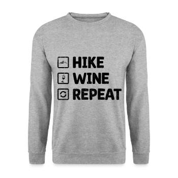 Randonnée Randonnée en plein air Alpinisme Trekking Natur - Sweat-shirt Unisexe - gris chiné - Devant - Alina (178cm) & Michal (187cm)