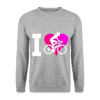 Vélo de montagne Vélo Homme Vélo - Sweat-shirt Unisexe - gris chiné - Devant - Alina (178cm) & Michal (187cm)