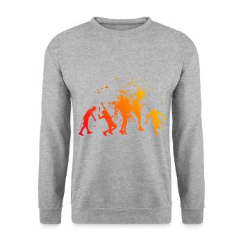 Tennis Hommes Tennis Tennis Tennis Tennis - Sweat-shirt Unisexe - gris chiné - Devant - Alina (178cm) & Michal (187cm)
