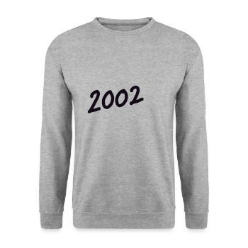 2002 - Unisex Pullover - Weißgrau meliert - Vorne - Alina (178cm) & Michal (187cm)