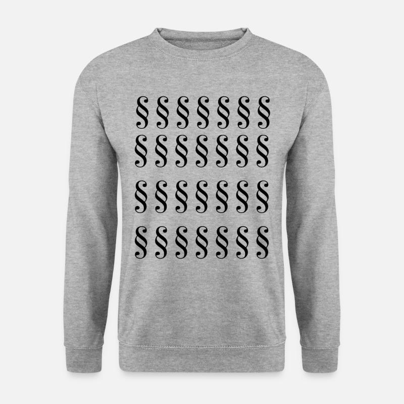 Paragraph - Unisex Pullover - Weißgrau meliert