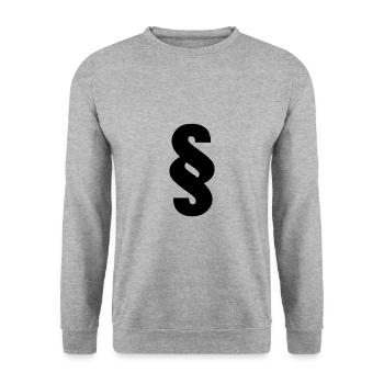 Law section - Unisex Sweatshirt - salt & pepper - Front - Alina (178cm) & Michal (187cm)