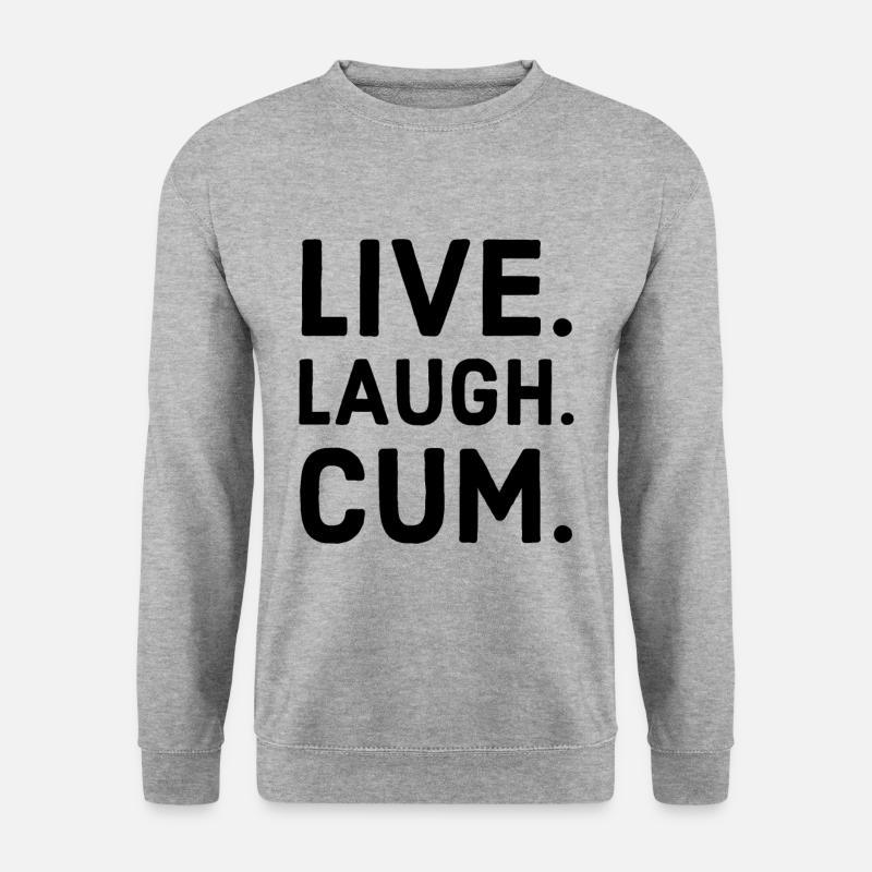 cum - Unisex Pullover - Weißgrau meliert