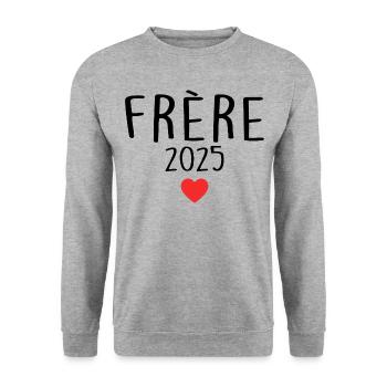 Brother 2025 - Future Brother 2025 - Unisex Sweatshirt - salt & pepper - Front - Alina (178cm) & Michal (187cm)