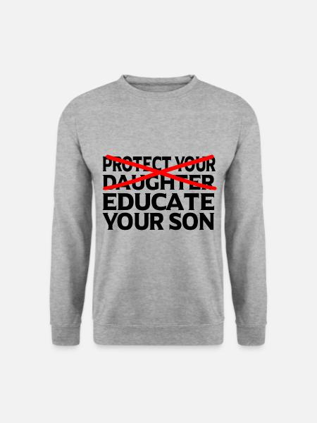 Feministin Feminismus Emanzipation Geschenk - Unisex Pullover - Weißgrau meliert