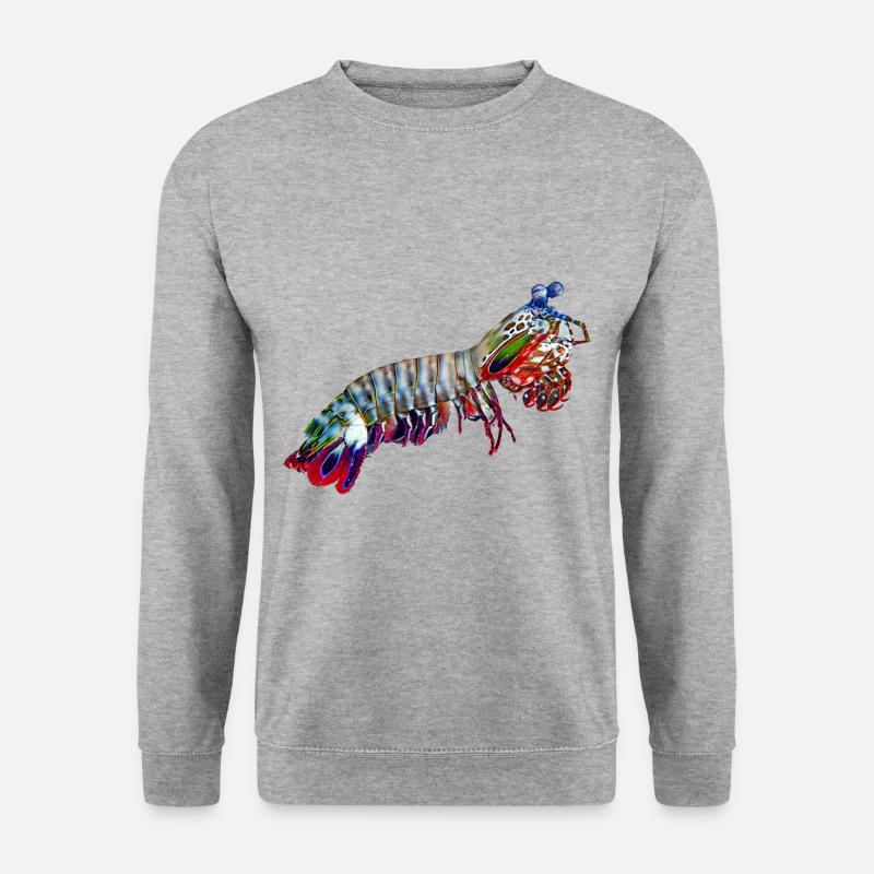 Mantis-Shrimp - Unisex Pullover - Weißgrau meliert