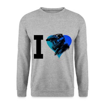 VTT Homme VTT Cyclisme Femme Cyclisme - Sweat-shirt Unisexe - gris chiné - Devant - Alina (178cm) & Michal (187cm)