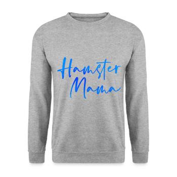 Hamster Mama Animal Lover Pet Owner Rodents Hamste - Unisex Pullover - Weißgrau meliert - Vorne - Alina (178cm) & Michal (187cm)
