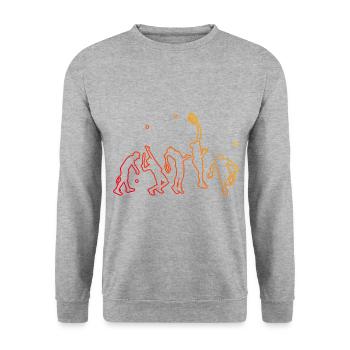 Femmes Hommes Tennis Jouer au tennis Jouer au tennis - Sweat-shirt Unisexe - gris chiné - Devant - Alina (178cm) & Michal (187cm)