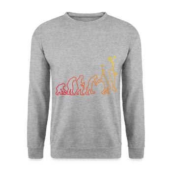Paddle Court Damen Herren Paddle Racket Paddle Ten - Unisex Pullover - Weißgrau meliert - Vorne - Alina (178cm) & Michal (187cm)