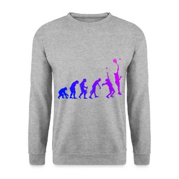 Men's Racket Sports Paddle Women's Paddle Tennis - Unisex Sweatshirt - salt & pepper - Front - Alina (178cm) & Michal (187cm)