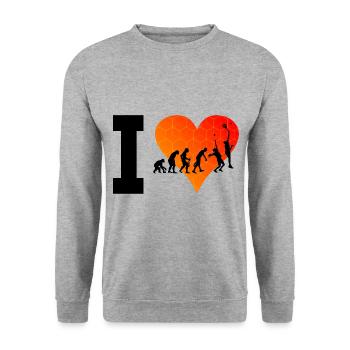Herren Paddle Tennis Damen Paddle Paddle Court - Unisex Pullover - Weißgrau meliert - Vorne - Alina (178cm) & Michal (187cm)