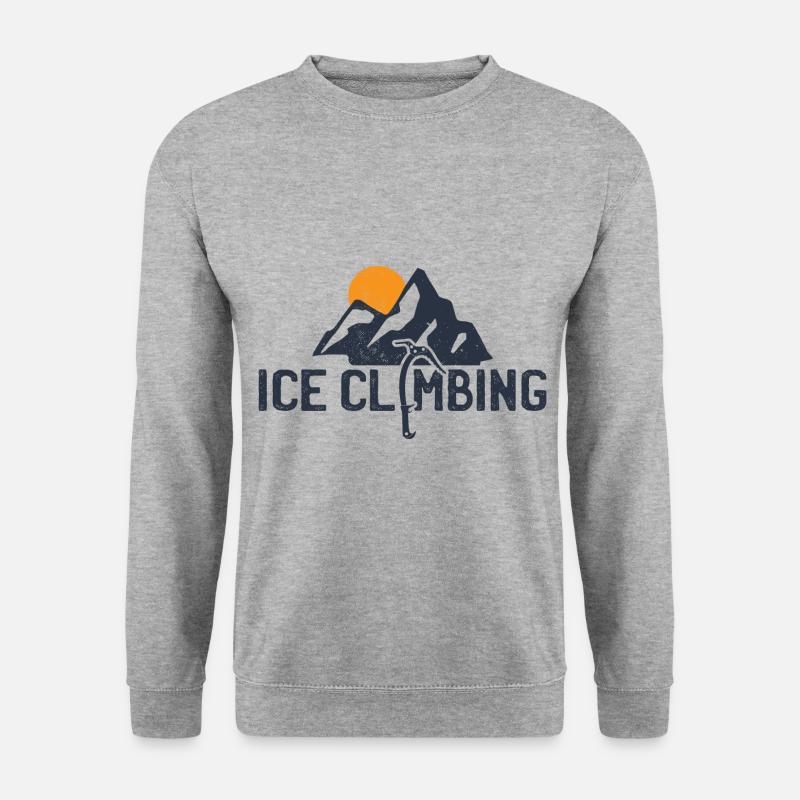 Ice climbing ice climbers - Unisex Sweatshirt - salt & pepper