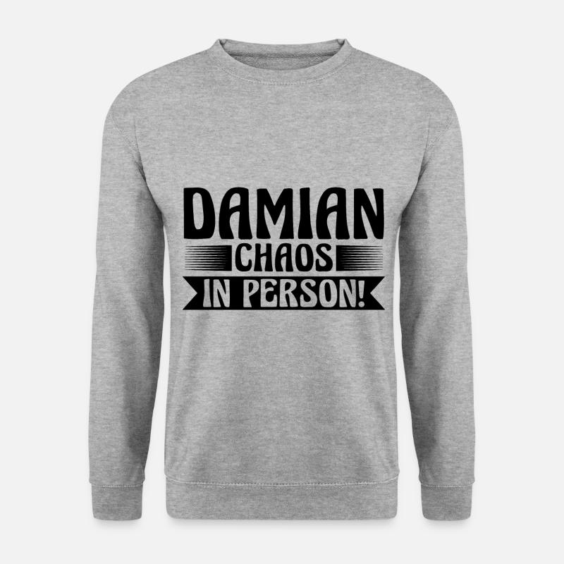 First name Damian - Unisex Sweatshirt - salt & pepper