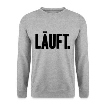 fonctionne - Sweat-shirt Unisexe - gris chiné - Devant - Alina (178cm) & Michal (187cm)