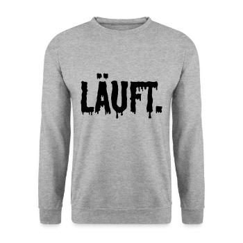 fonctionne - Sweat-shirt Unisexe - gris chiné - Devant - Alina (178cm) & Michal (187cm)
