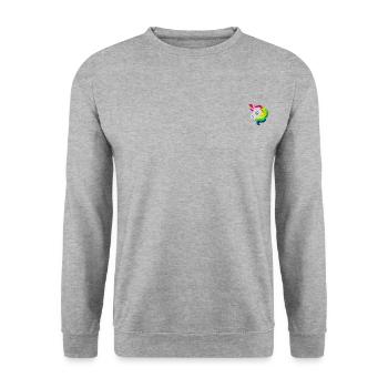 My Little Pony Retro Design Brodé - Sweat-shirt Unisexe - gris chiné - Devant - Alina (178cm) & Michal (187cm)