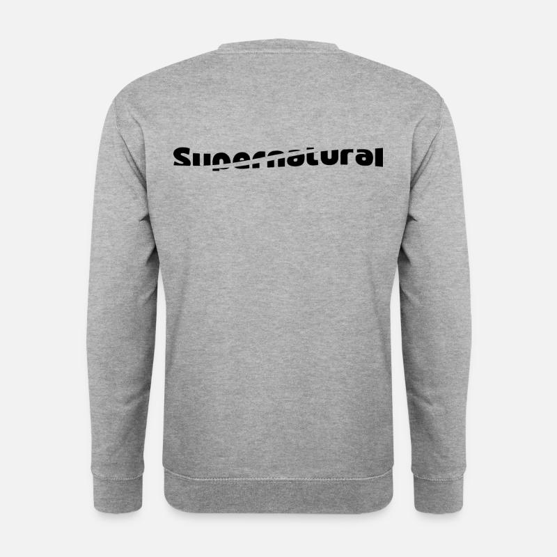 Supernatural - Unisex Pullover - Weißgrau meliert
