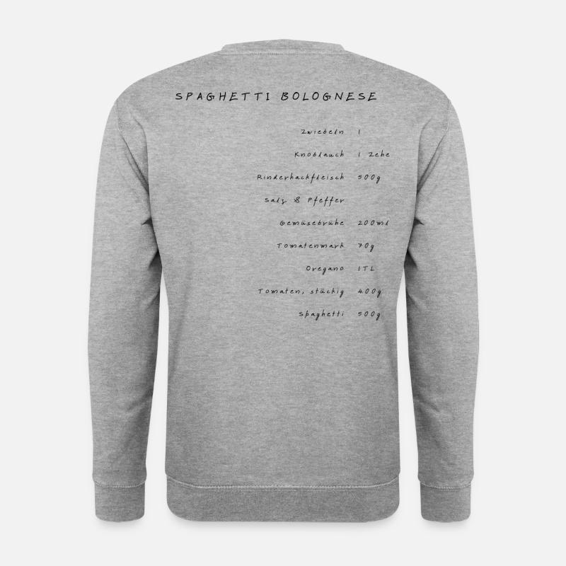 Spaghetti Bolognese - Unisex Pullover - Weißgrau meliert
