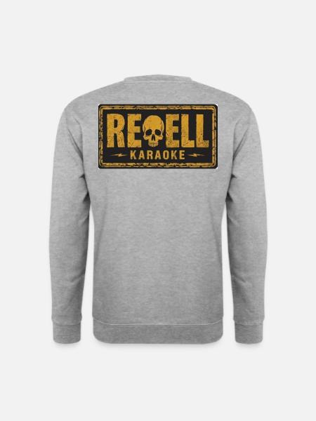 Rebellen-Karaoke. - Unisex Pullover - Weißgrau meliert
