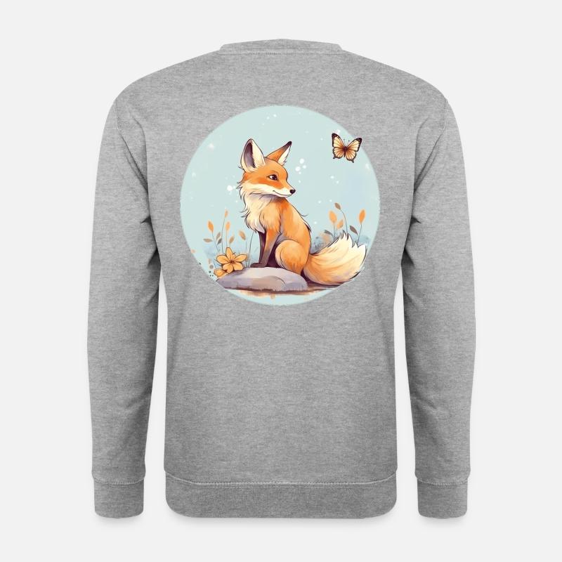 Cute fox - Unisex Sweatshirt - salt & pepper