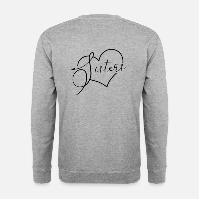 Sisters - Unisex Pullover - Weißgrau meliert