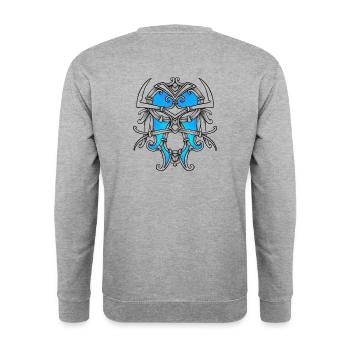 Viking - Sweat-shirt Unisexe - gris chiné - Dos - Michal (187cm)