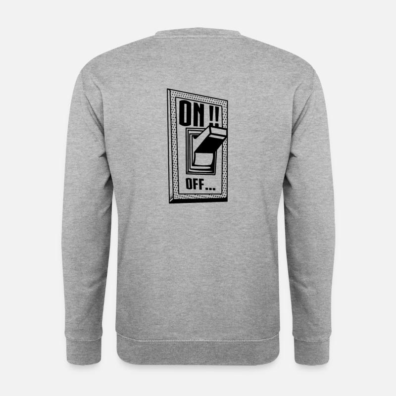 SWITCH ON / OFF - Unisex Sweatshirt - salt & pepper
