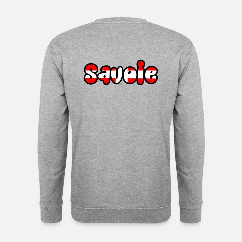 73 Savoyen - Unisex Pullover - Weißgrau meliert