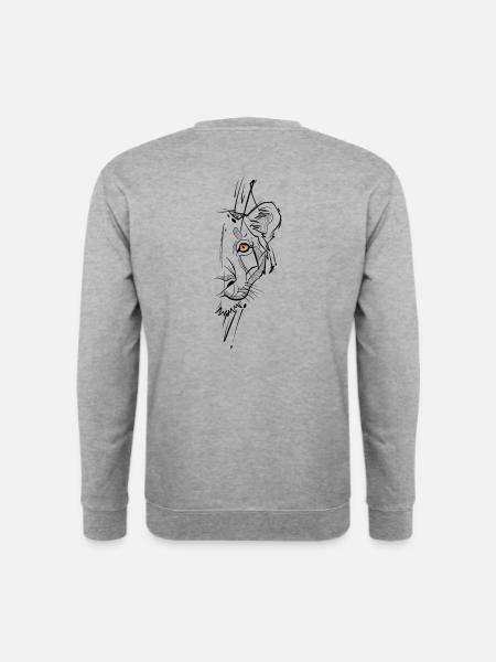 Lioness sketchy - Unisex Sweatshirt - salt & pepper