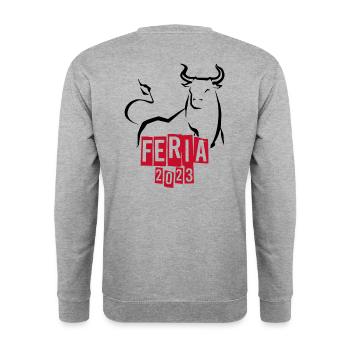 Feria 2023 - Unisex Sweatshirt - salt & pepper - Back - Michal (187cm)