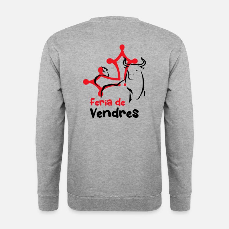 Feria de Vendres - Unisex Pullover - Weißgrau meliert