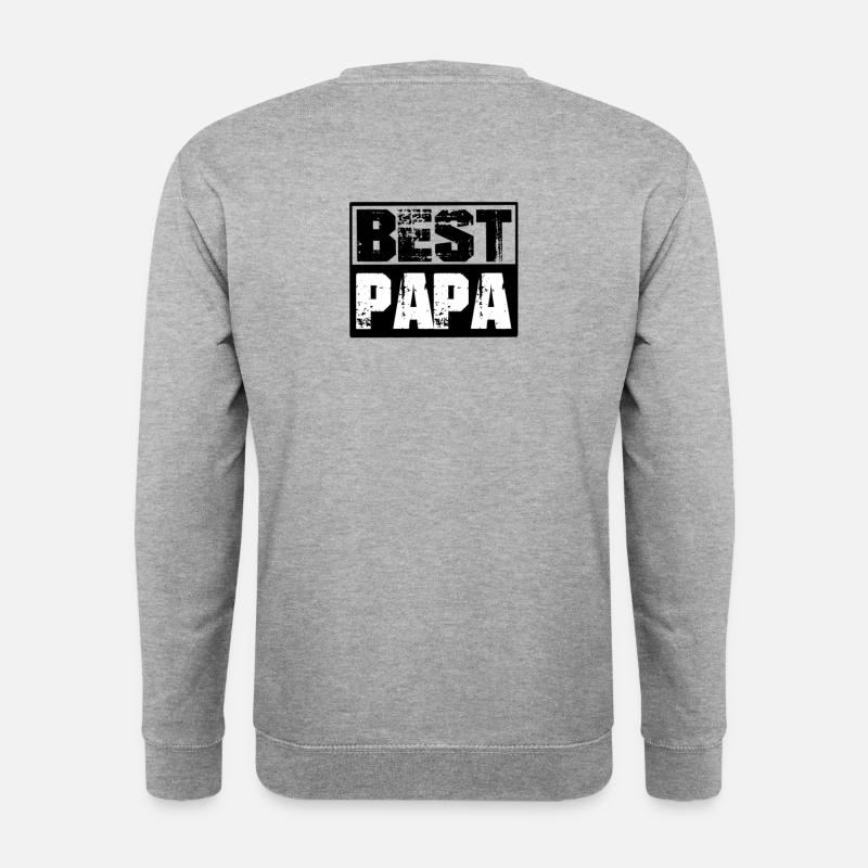 Bester Vater - Unisex Pullover - Weißgrau meliert