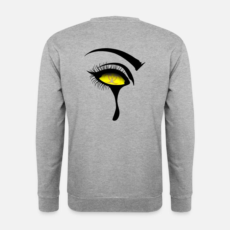 Radioactive logo in the eye - Unisex Sweatshirt - salt & pepper