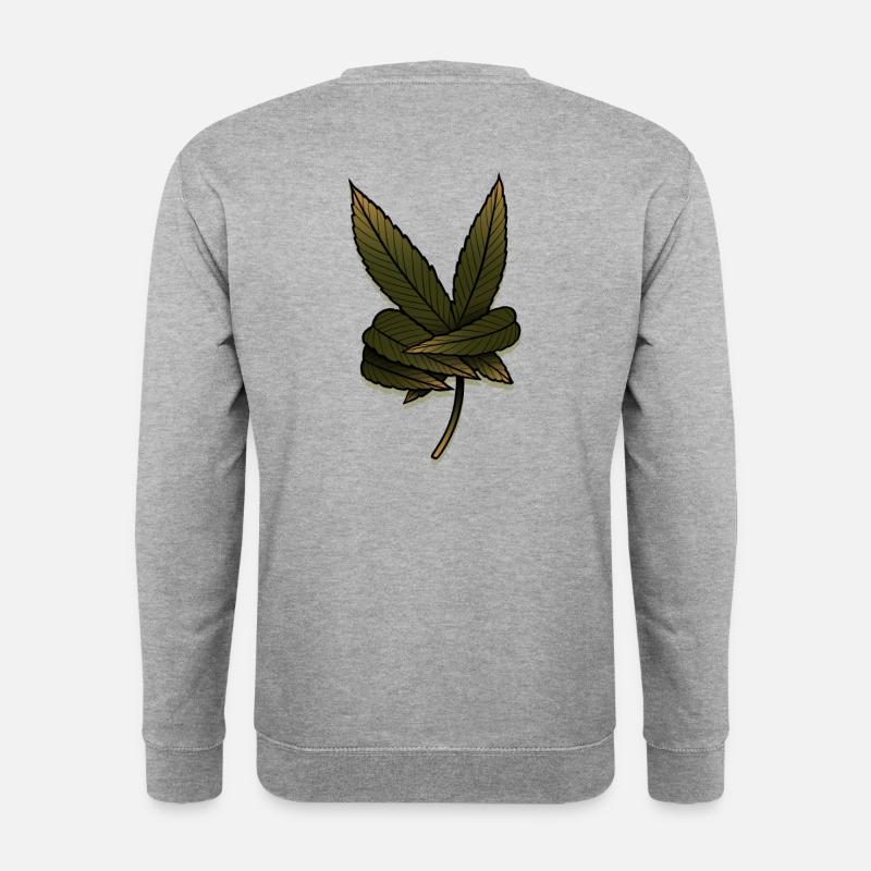 Yeah man! cannabis leaf - Unisex Sweatshirt - salt & pepper