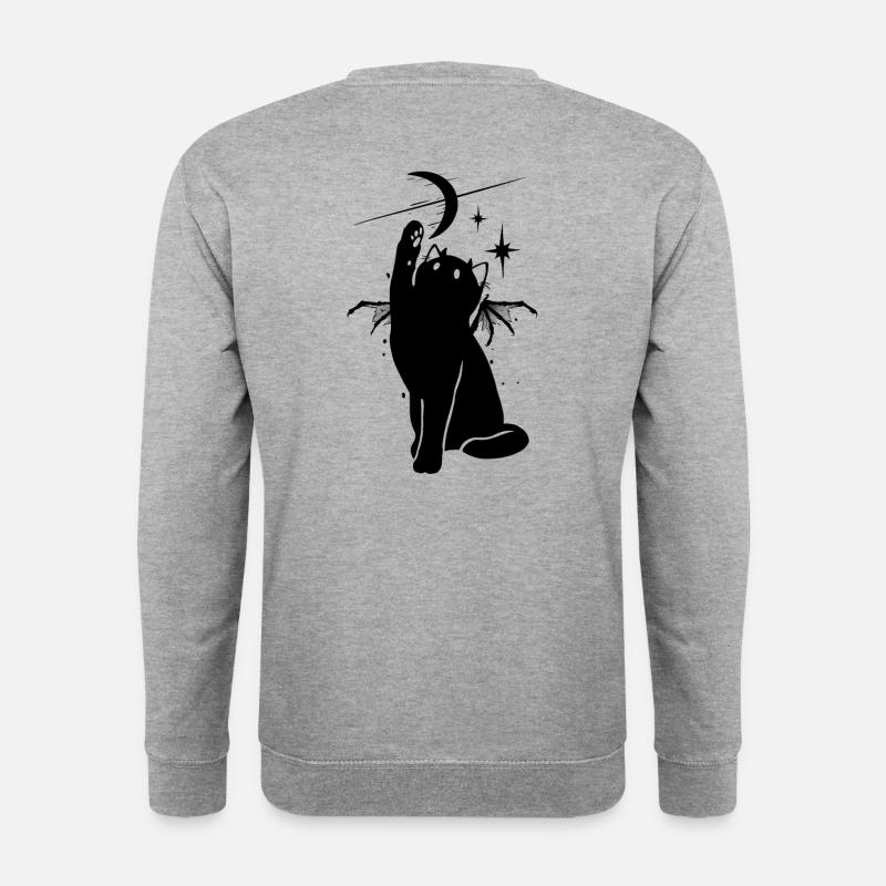 Black Cat in Space - Unisex Sweatshirt - salt & pepper