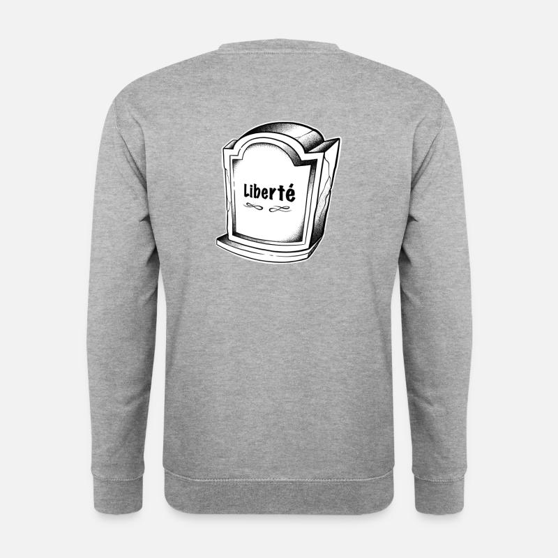Mort de la liberté - Sweat-shirt Unisexe - gris chiné