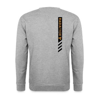 Radiation banner - Unisex Sweatshirt - salt & pepper - Back - Michal (187cm)