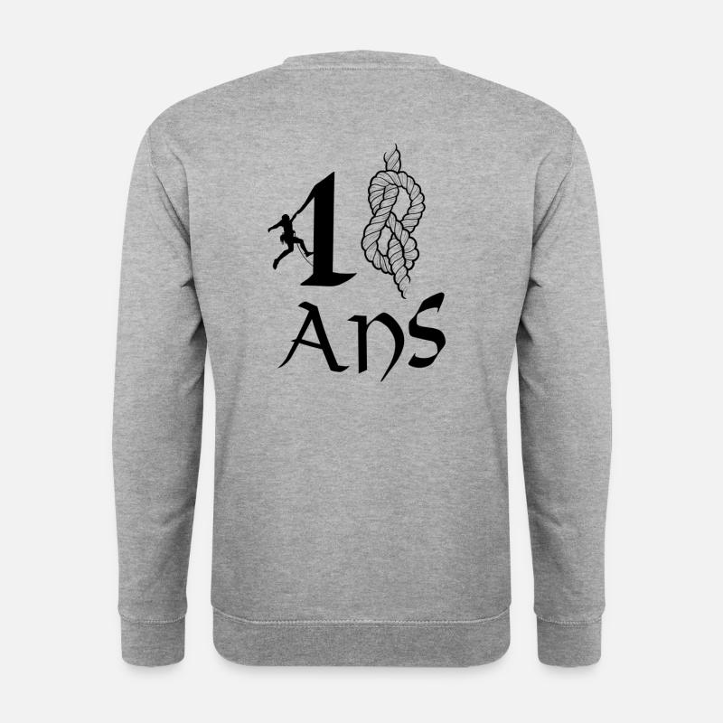 18 Jahre Jubiläums-Spezialkletterer - Unisex Pullover - Weißgrau meliert