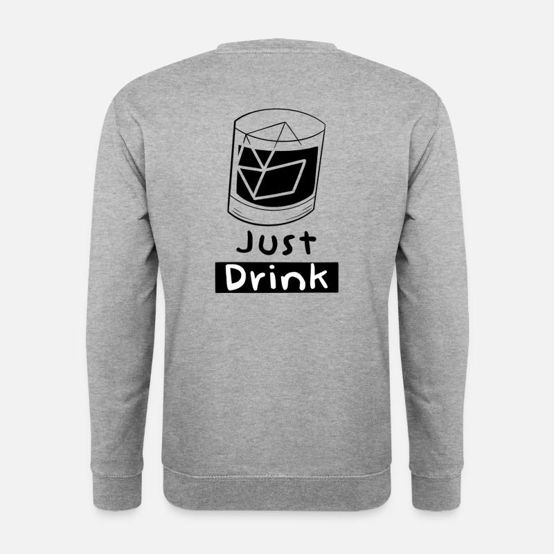 Einfach trinken - Unisex Pullover - Weißgrau meliert