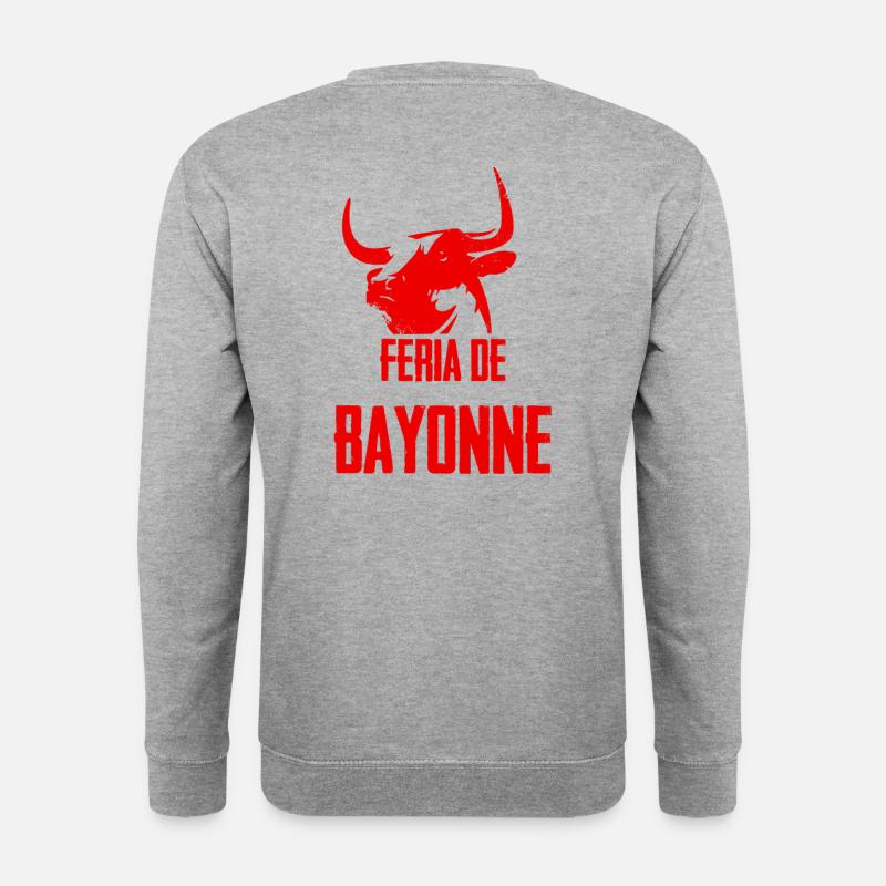 Feria de Bayonne - Unisex Pullover - Weißgrau meliert