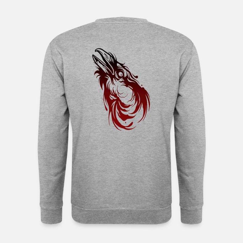 Crow's head - Unisex Sweatshirt - salt & pepper