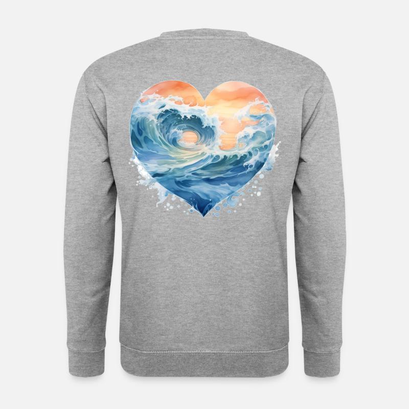 Wave - Unisex Sweatshirt - salt & pepper