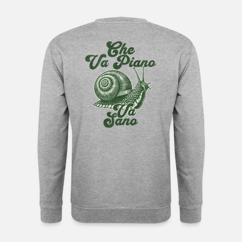 Che va piano va sano - Sweat-shirt Unisexe - gris chiné