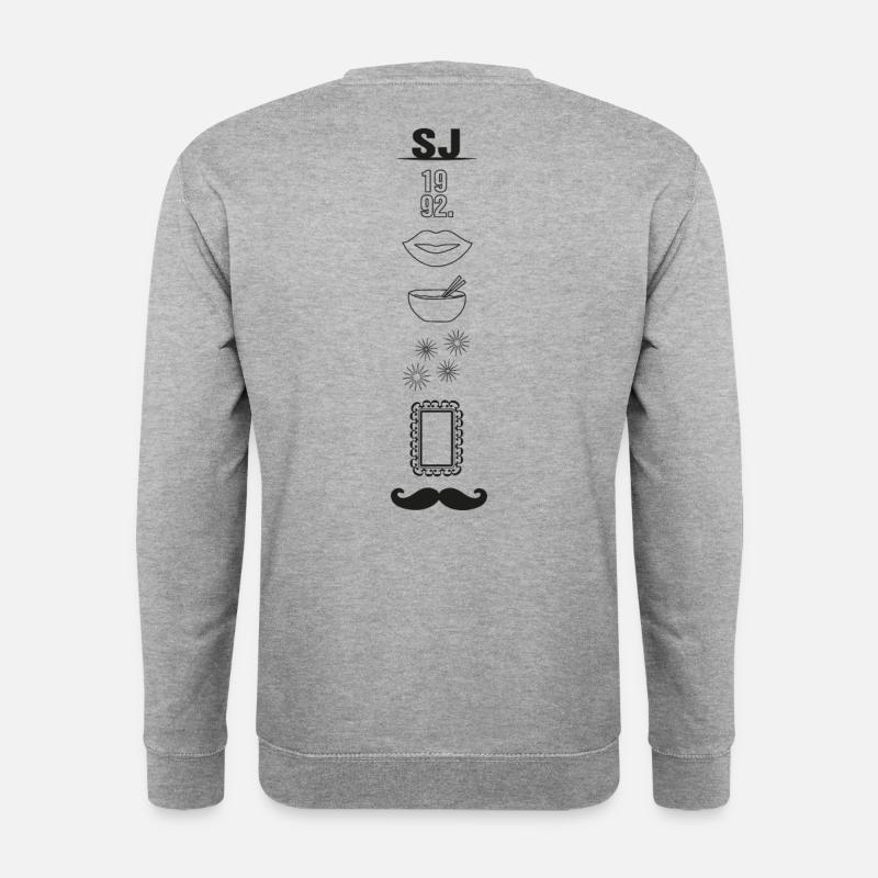 BTS - Unisex Pullover - Weißgrau meliert