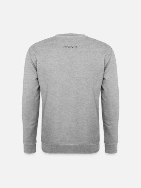 Jesus got my back (small) - Unisex Sweatshirt - salt & pepper